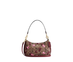 Buy Coach Teri Shoulder Bag With Cherry Print Tan at Sasom – Authentic and Ready to Ship