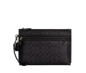 Buy Coach Carry All Pouch In Signature Canvas Black at Sasom – Authentic and Ready to Ship