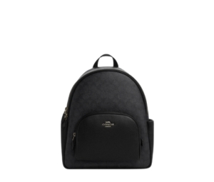 Buy Coach Court Backpack In Signature Canvas Gunmetal Charcoal Black at Sasom – Authentic and Ready to Ship
