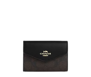 Buy Coach Flap Card Case Walnut Black at Sasom – Authentic and Ready to Ship