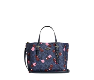 Buy Coach Mollie Tote Bag Cherry Print Navy at Sasom – Authentic and Ready to Ship