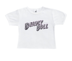 Buy Deadly Doll Zebra Baby Tee White at Sasom – Authentic and Ready to Ship