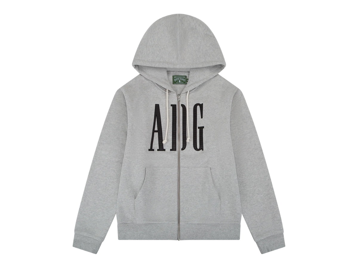 Denim Tears ADG Inc. Zip Hoodie Grey Shop Authentic at SASOM