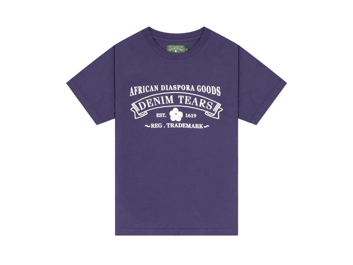 ช้อป Denim Tears ADG Tee Washed Purpleของแท้ที่ SASOM