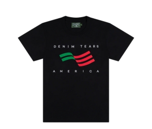 Buy Denim Tears America Sportswear Tee Black at Sasom – Authentic and Ready to Ship