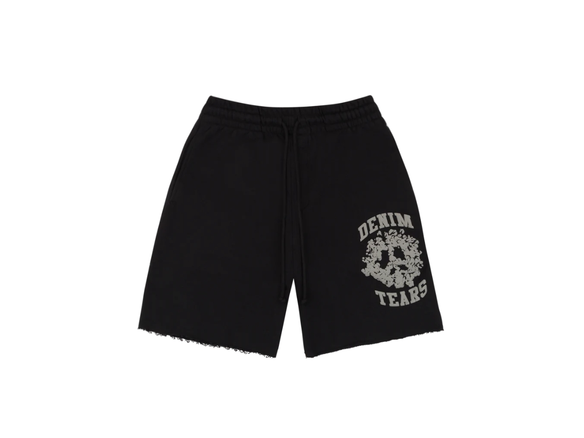 Buy Denim Tears Denim University Sweat Shorts Black | SASOM
