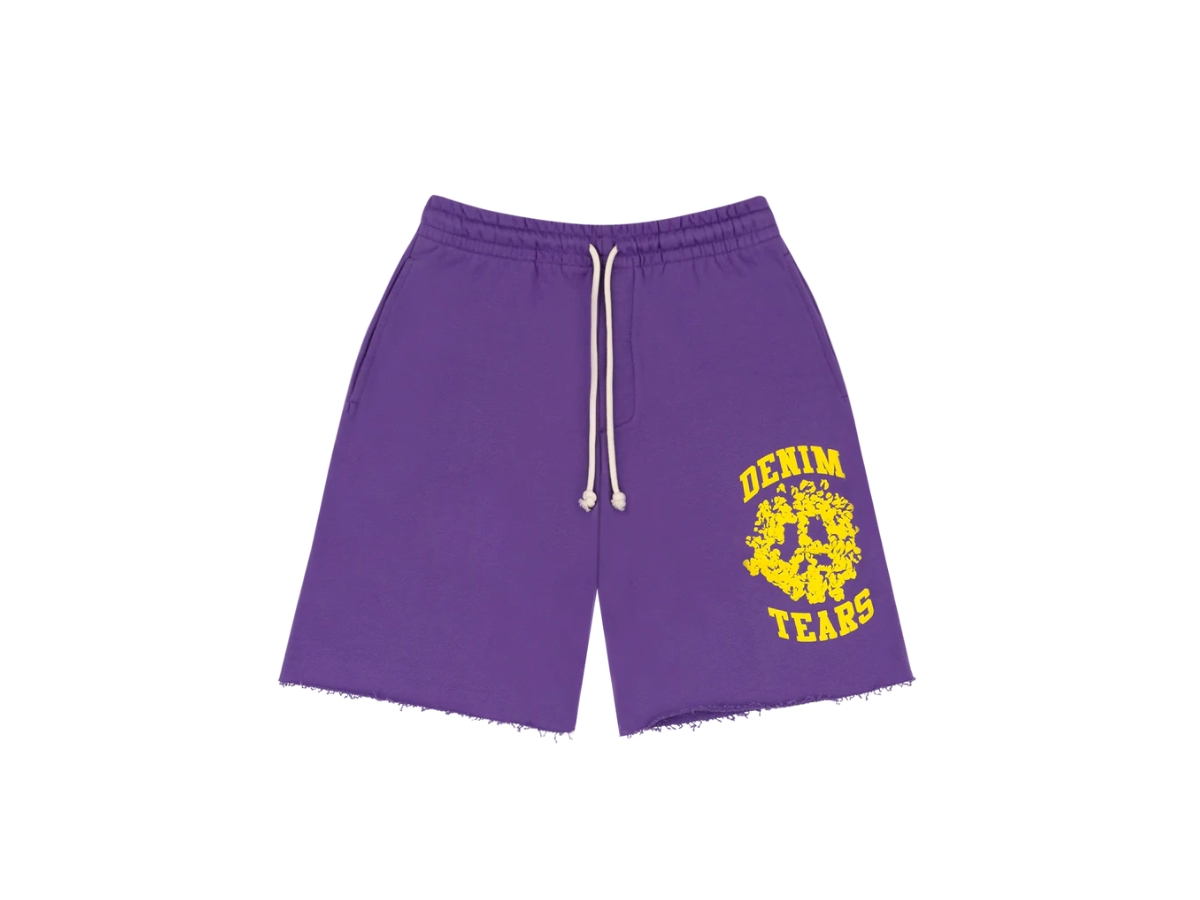 Buy Denim Tears Denim University Sweat Shorts Purple | SASOM
