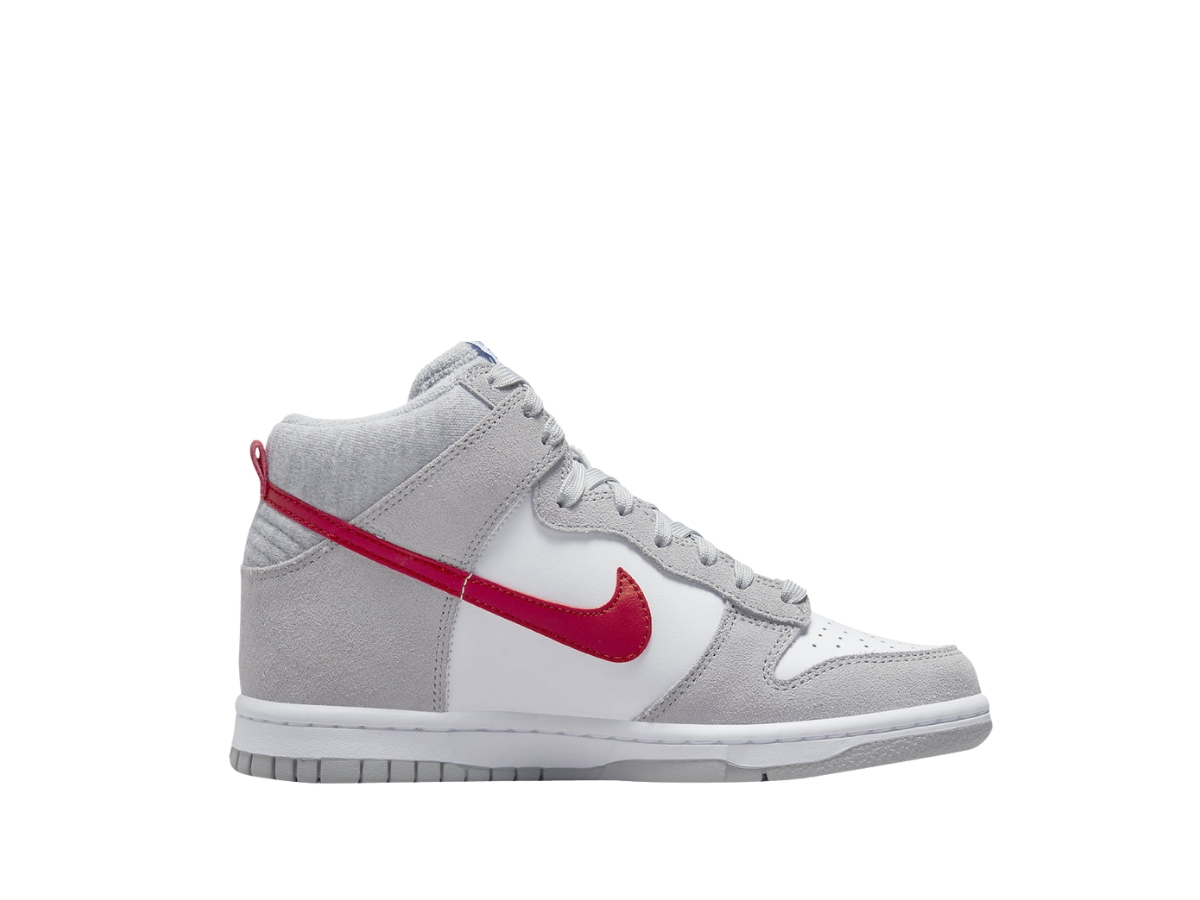 HOT Grey Nike Dunks High Tops Red Buy Sell Nike Dunk High