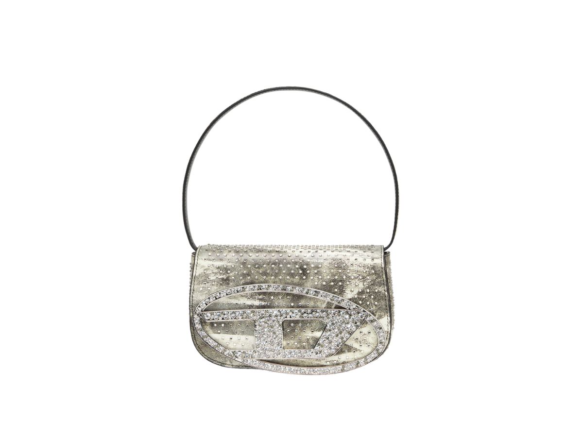 Diesel 1DR Metallic Shoulder Bag - Silver for Women