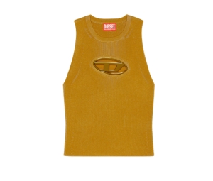 Buy Diesel M-Onerva Top With Logo Plaque Olive Green at Sasom – Authentic and Ready to Ship