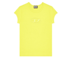 Diesel T-Angie Peekaboo Logo T-Shirt Yellow (W)