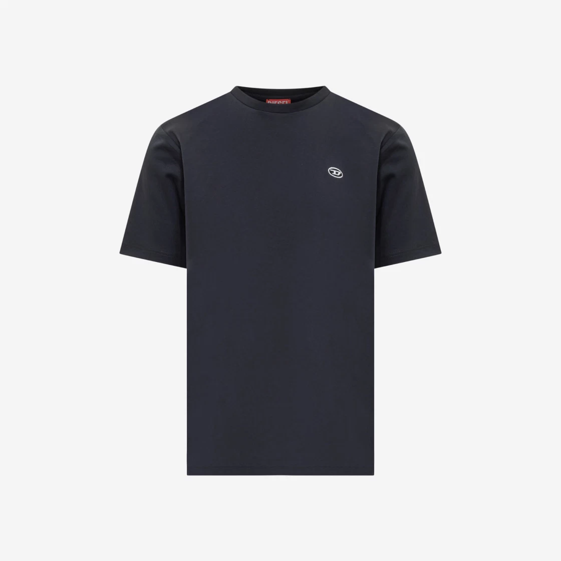 Diesel T-Just-Doval-PJ T-Shirt with Oval D Patch Blue