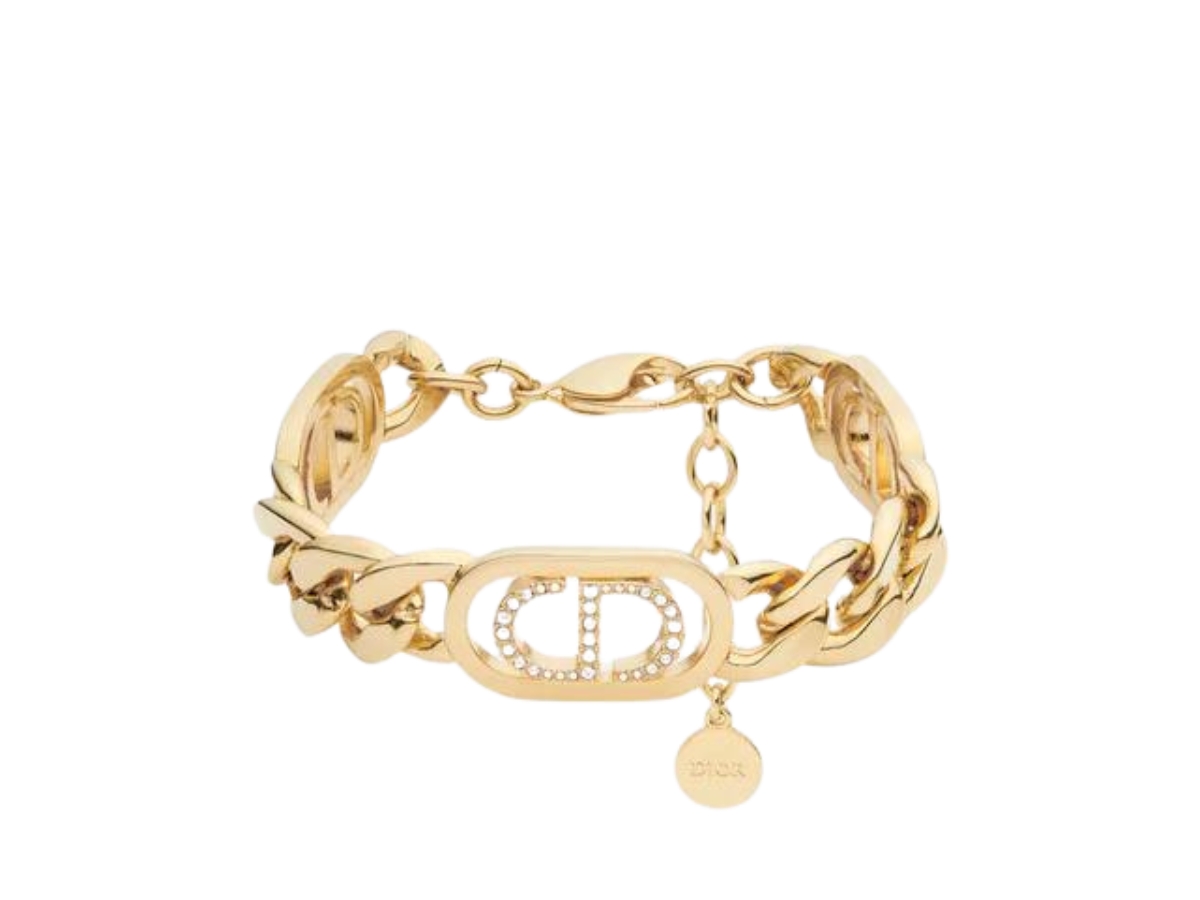 【Dior】30 Montaigne bracelet Lucky 30 Montaigne Bracelet Gold-Finish Metal and White