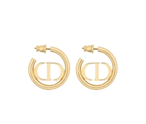 Dior 30 Montaigne Earrings In Gold-Finish Metal With Push Clasp