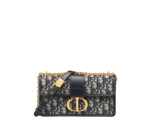Buy Dior 30 Montaigne East-West Bag With Chain In Blue Dior Oblique Jacquard at Sasom – Authentic and Ready to Ship