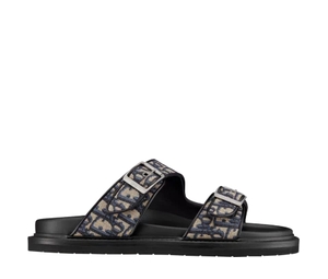 Dior Aqua Sandal Beige Black Dior Oblique Jacquard SASOM