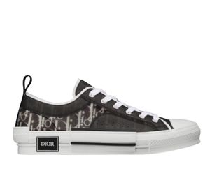 Dior B23 Low-Top Sneaker Black and White Oblique Canvas