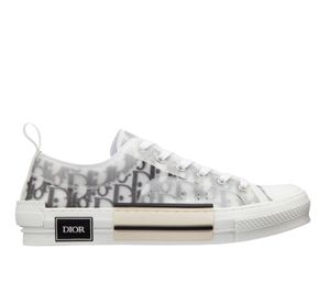Dior B23 Low-Top Sneaker White and Black Oblique Canvas