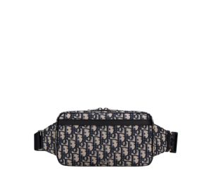 Dior Belt Bag In Beige And Black Dior Oblique Jacquard