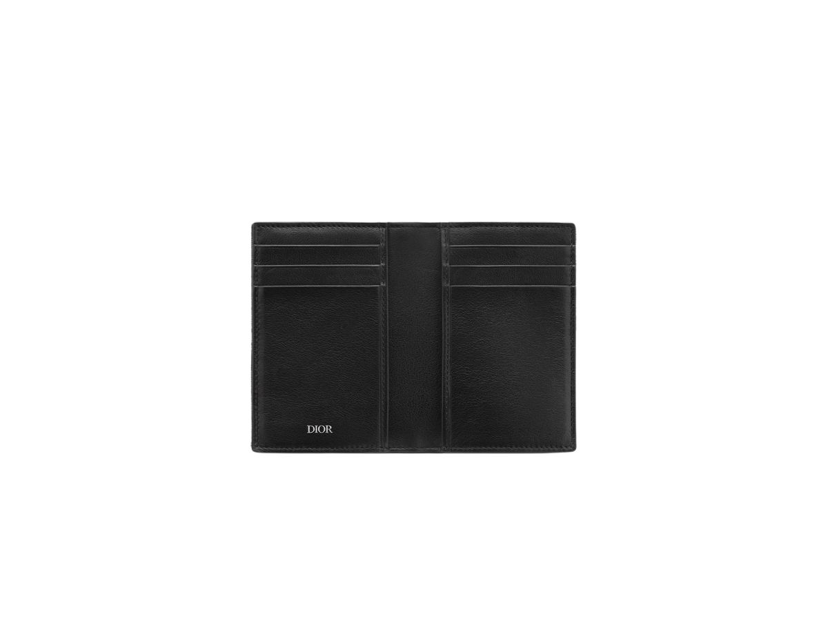 Dior - Long Bi-Fold Card Holder Black Dior Oblique Jacquard - Men