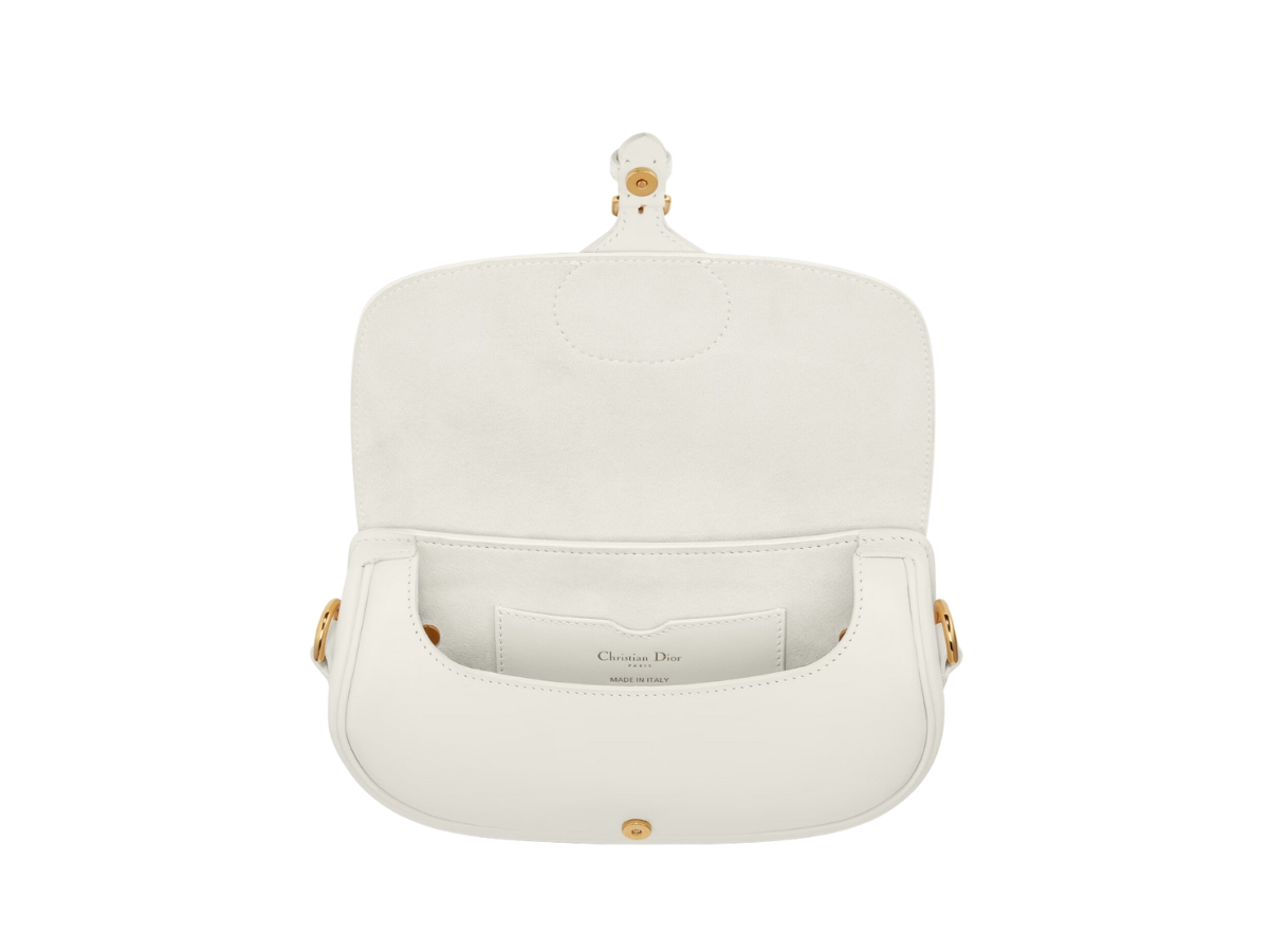 Dior Bobby East West Shoulder Bag Leather White M9327UMOL