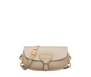 Dior Bobby East-West Bag In Sand-Colored Box Calfskin With Gold-Finish Metal Hardware