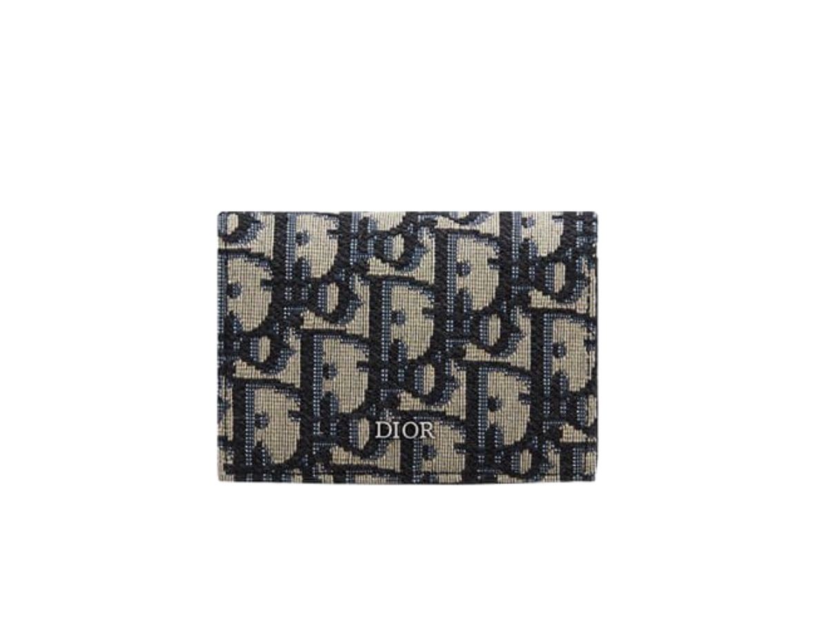 SASOM กระเป๋า Dior Business Card Holder In Beige And Black Dior