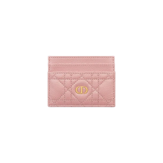 Buy Dior Caro Five-Slot Card Holder Antique Pink Supple at Sasom – Authentic and Ready to Ship