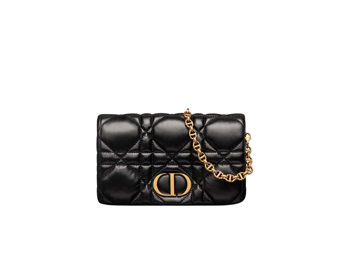 SASOM | bags Dior Caro Macrocannage Mini Bag In Black Quilted Macrocannage  Calfskin Check the latest price now!