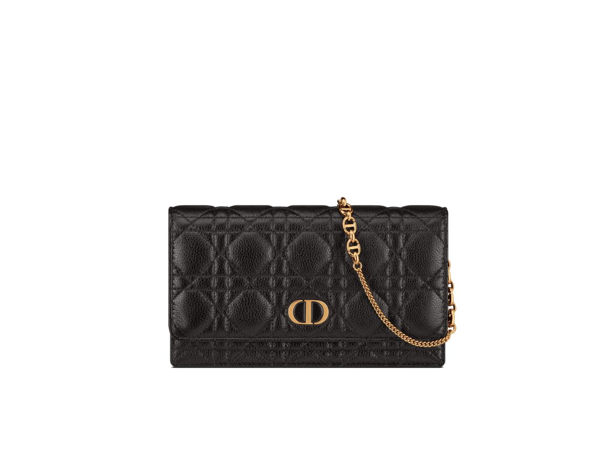 CARO POUCH 19 BAG IN BLACK CALFSKIN main image 1