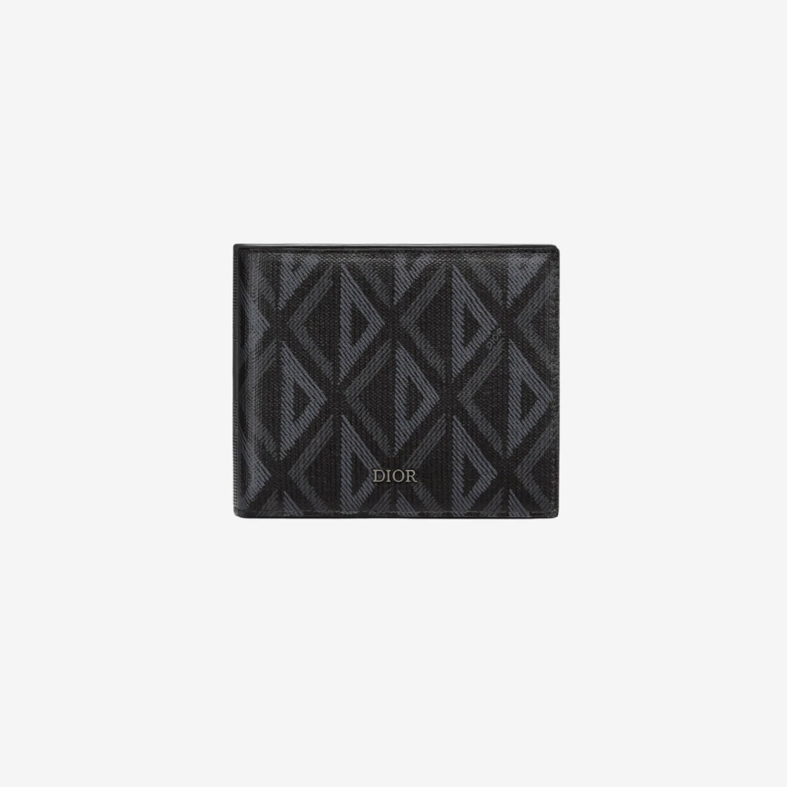 Dior CD Diamond Canvas Wallet Black Shop Authentic at SASOM