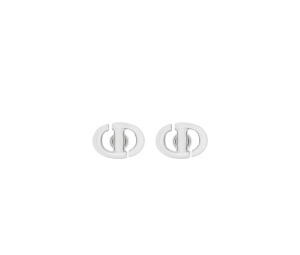 Buy Dior CD Navy Stud Earrings In Silver-Finish Metal at Sasom – Authentic and Ready to Ship