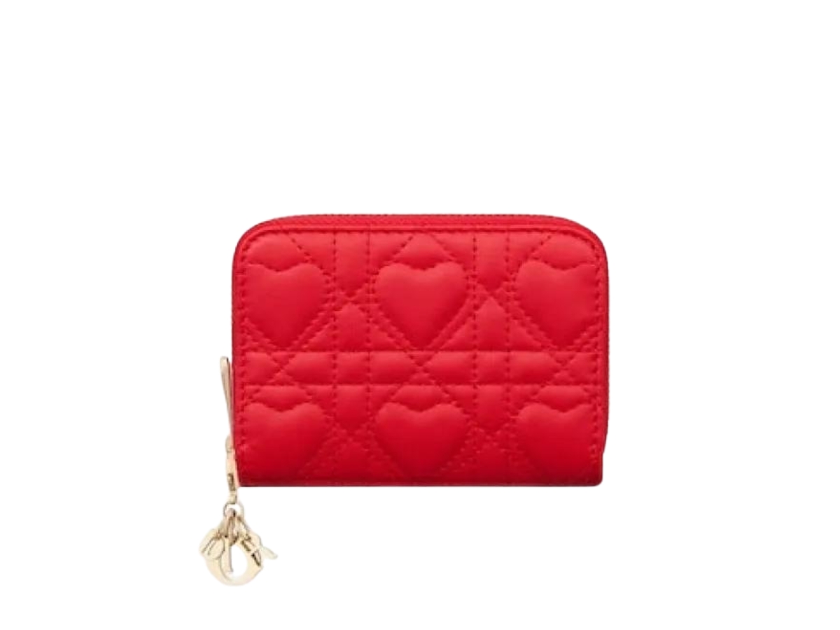 Dior red clearance card holder