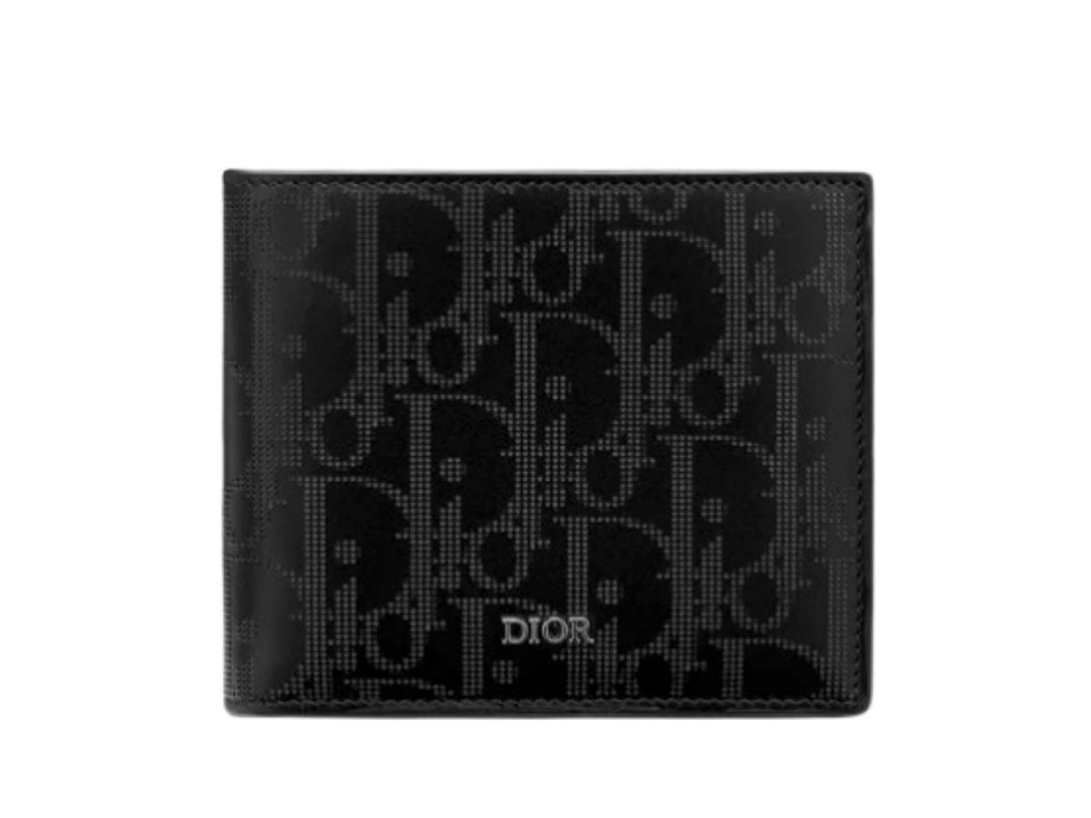 Wallet Black Dior Oblique Jacquard