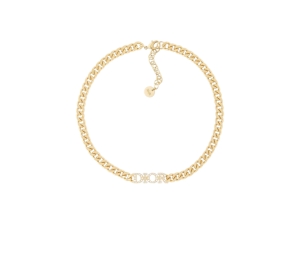 Buy Dior Dio(r)evolution Choker In Gold-Finish Metal And White Crystals at Sasom – Authentic and Ready to Ship