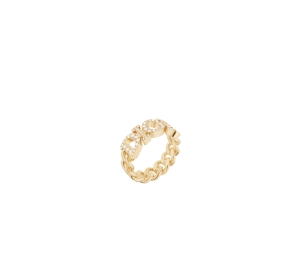 Dior Dio(r)evolution Ring Gold-Finish Metal and White Crystals