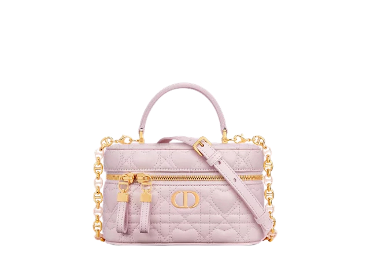 Dior Dioramour Dior Caro Mini Vanity In Lambskin Leather