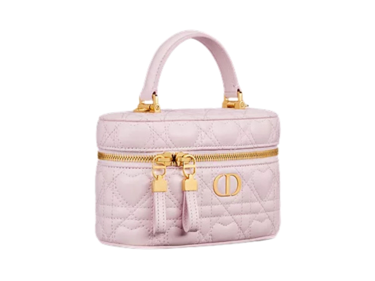 Dior Dioramour Dior Caro Mini Vanity In Lambskin Leather