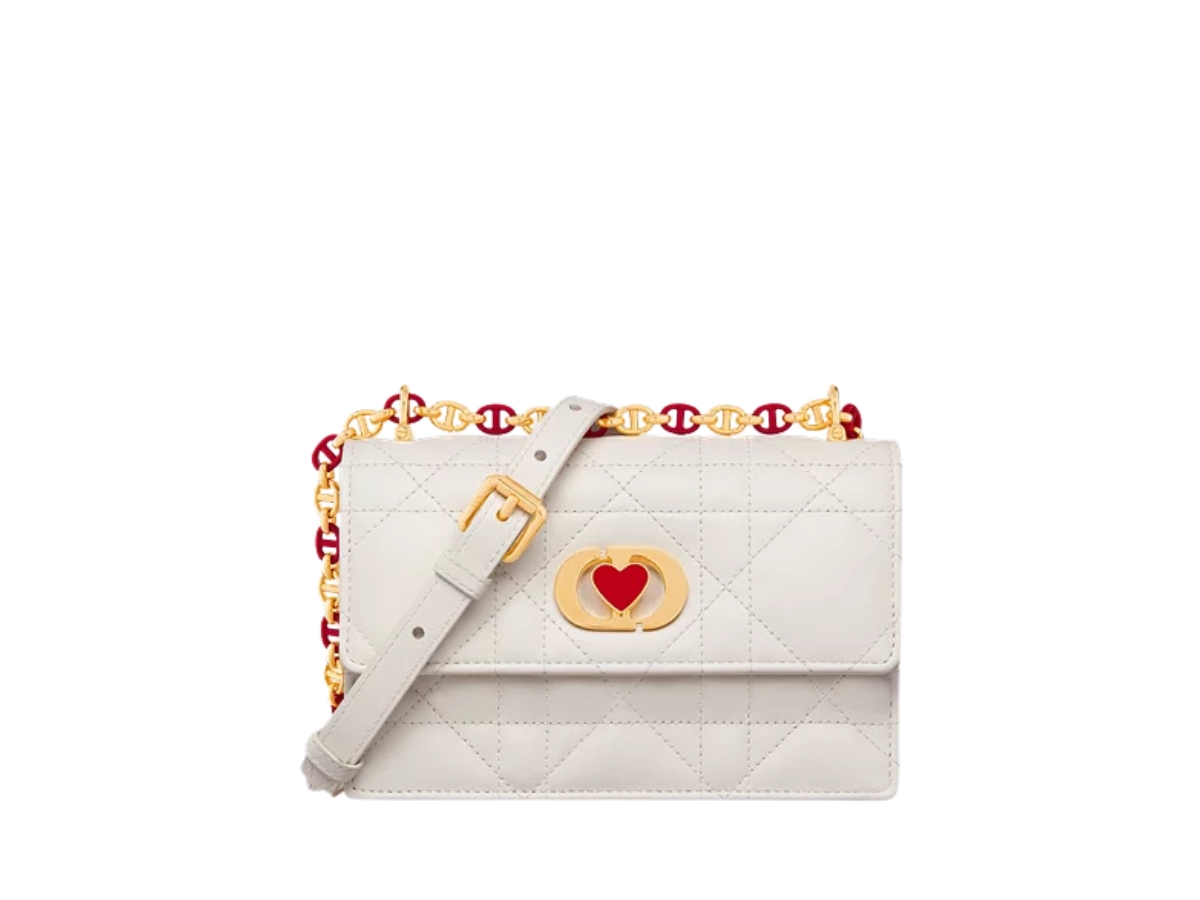 Dior Dioramour Miss Caro Mini Bag In Lambskin Leather With Cd 
