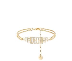 Buy Dior Evolution Bracelet In Gold-Finish Metal And White Crystals at Sasom – Authentic and Ready to Ship