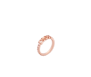 Dior Evolution Ring In Pink-Finish Metal And Pink Crystal