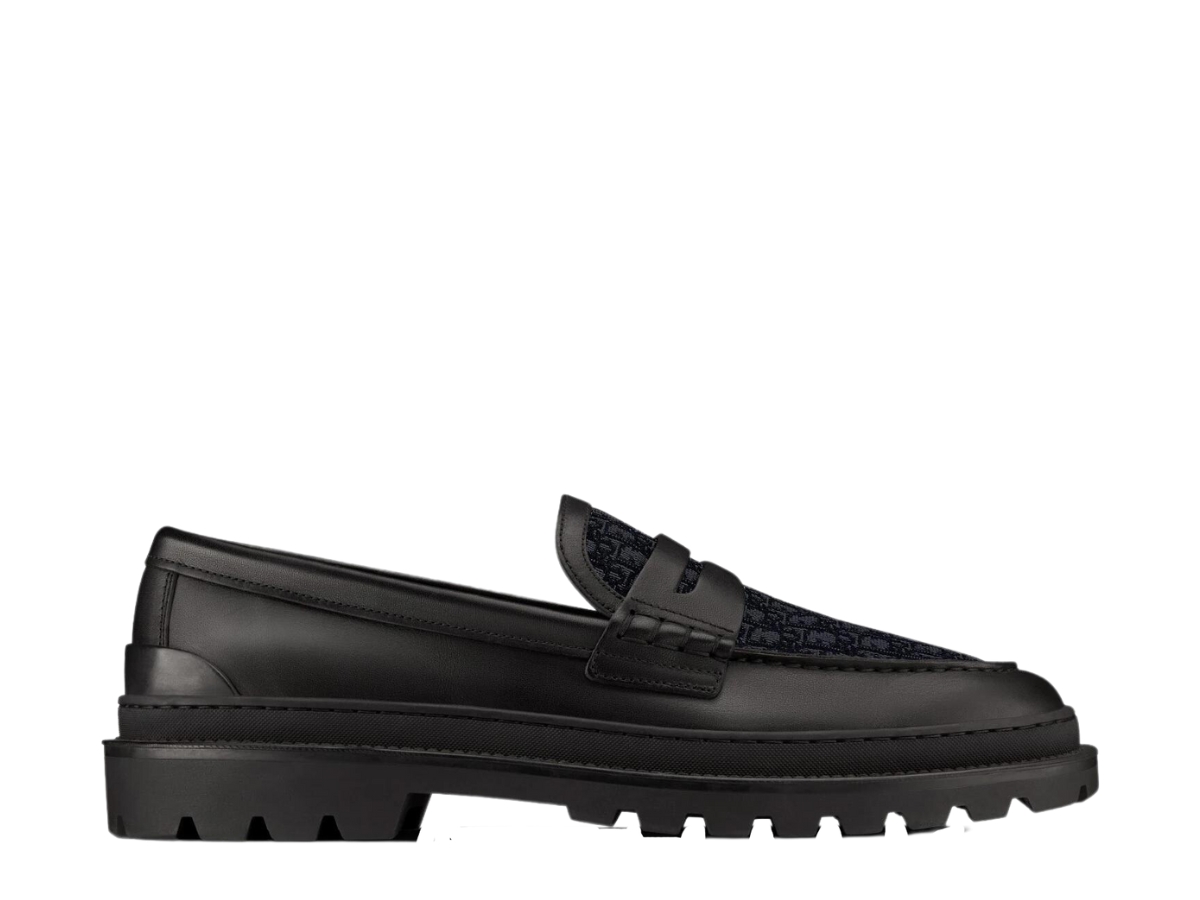 SASOM | shoes Dior Explorer Loafer In Black Smooth Calfskin And Dior ...