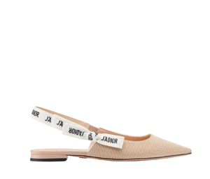 Buy Dior J'Adior Slingback Ballerina Flat Nude Fabric at Sasom – Authentic and Ready to Ship