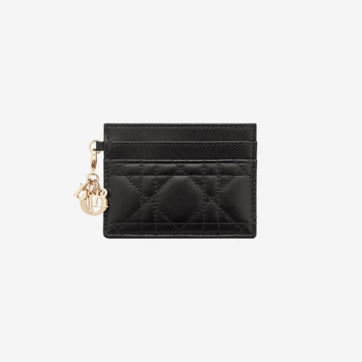 Buy Dior Lady Five Slot Card Holder Cannage Lambskin Black at Sasom – Authentic and Ready to Ship