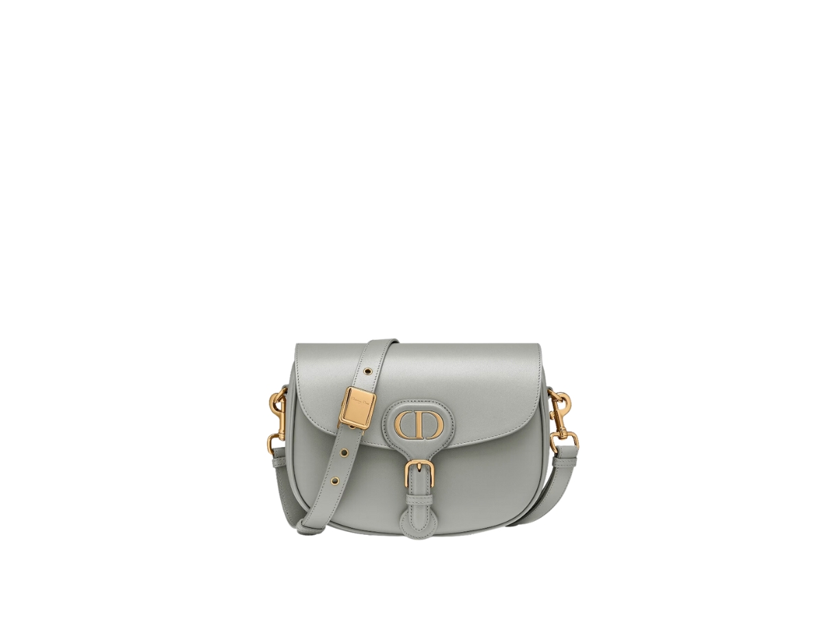 Christian Dior BOBBY ボビー バッグ Medium グレー Dior Bobby Bag Medium Gray in Calfskin Leather with Gold-tone - US