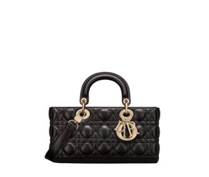 Buy Dior Medium Lady D-Joy Bag In Black Cannage Lambskin With Pale Gold-Finish Metal at Sasom – Authentic and Ready to Ship