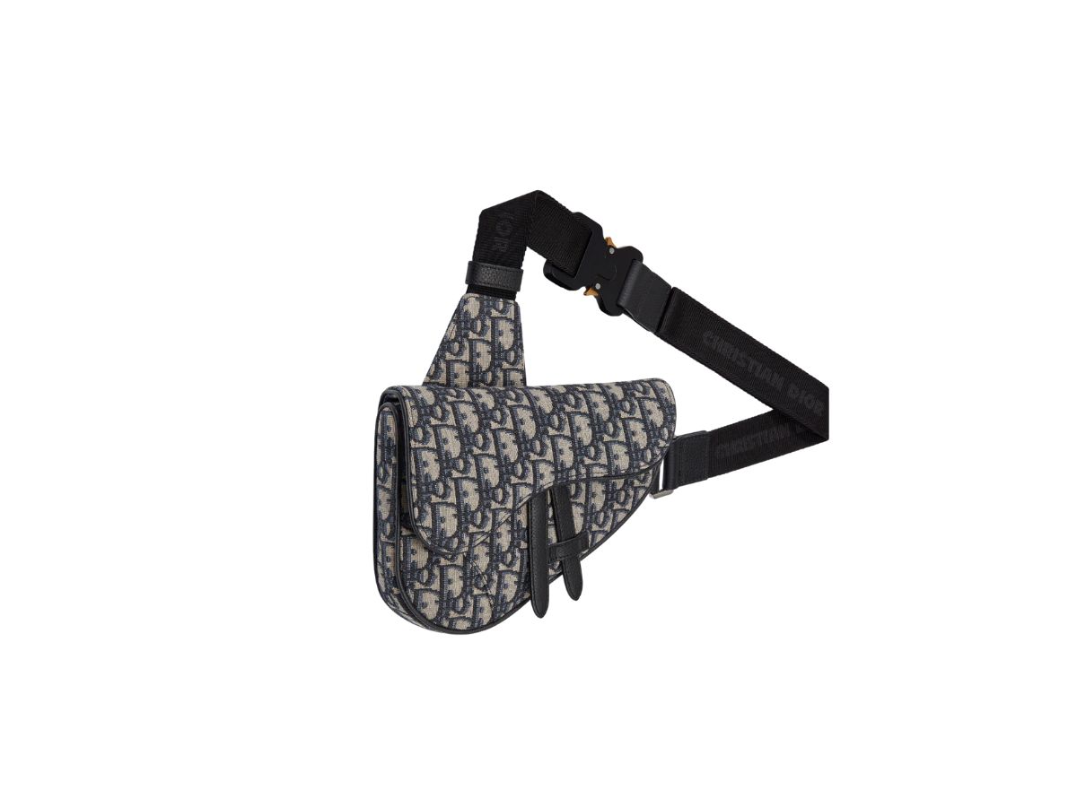 SASOM กระเป๋า Dior Mini Saddle Bag In Dior Oblique Jacquard With