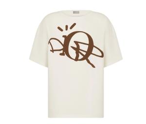 Buy Dior x CACTUS JACK Oversized T-shirt WHITE BROWN at Sasom – Authentic and Ready to Ship