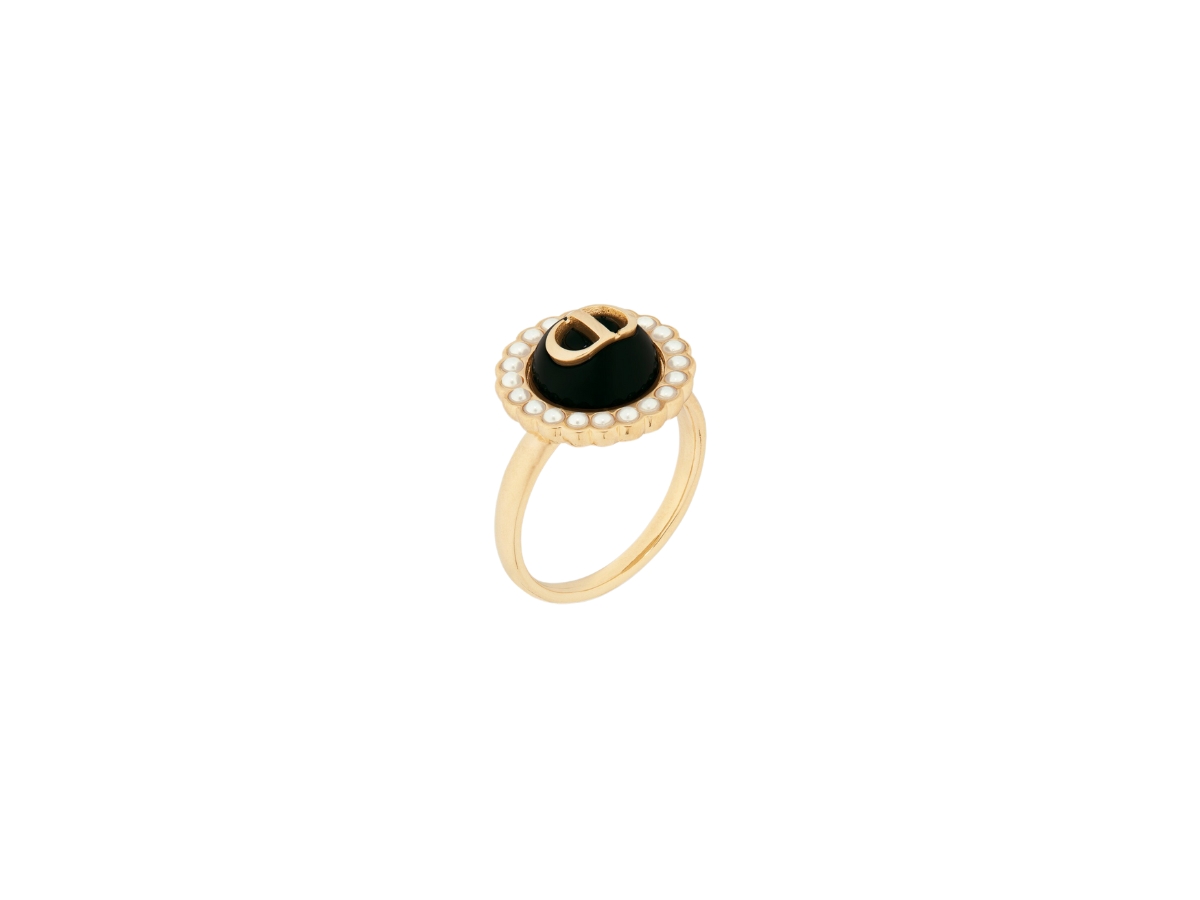 Dior Petit CD Baroque リング Dior Petit CD Baroque Ring In Gold