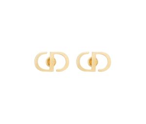 Buy Dior Petit CD Stud Earrings In Gold-Finish Metal at Sasom – Authentic and Ready to Ship
